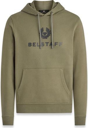 Belstaff Signature Hoodie - Heren - Hoodies - Groen - L - Katoen - Hoodies & sweatvesten