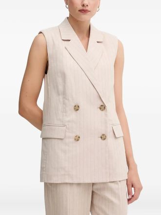 Benetton Gilet gessato - Toni neutri