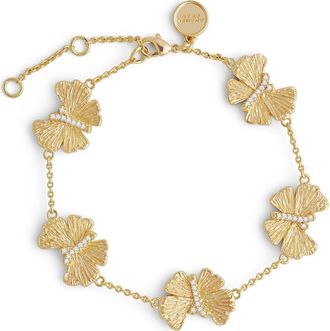 Anabel Aram Butterfly Station Bracelet in Gold at Nordstrom
