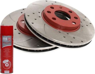 OEM Discos De Freno ms Sport-extreme 2 Uds. Delanteros Izq./der. Opel Astra G 1.2-2.0d 02.98-12.09 [t210] 2401