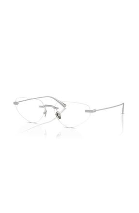 Ferrari 57mm Irregular optical glasses in Silver at Nordstrom