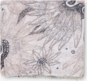 Hemisphere Kaschmirstola mit Bl&auml;ttermuster Inke