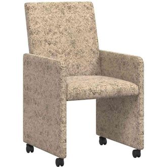 vidaXL Dining Chairs with Wheels 2 pcs Light grey 57 x 66 x 94 cm vidaXL
