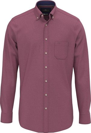 Fynch-Hatton Overhemd Fynch Hatton deep merlot flanel