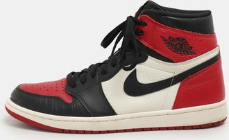 Air Jordan s Tricolor Leather Air Jordan 1 Retro High Top Sneakers