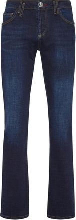 Philipp Plein Basic Denim Broeken Straight Cut Supreme Iconic - Heren - Regular Fit Jeans - Blauw - W30 - Denim - Jeans