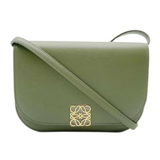 Loewe Pre-owned Shoulder Bag - Dames - Vintage Schoudertas - Groen - ONE Size - Leer - Vintage