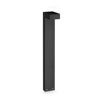 Netlighting Sirio 80cm Outdoor Bollard Black 1x LED 1100lm 3000K IP65