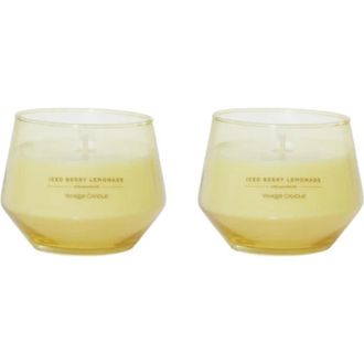 Yankee Candle Company Iced Berry Lemonade Studio Candle with Essential Oils, Set of 2 in Yellow at Nordstrom