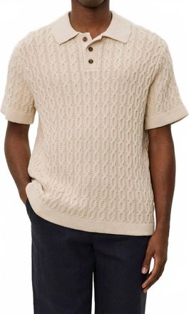 Les Deux Garrett Knitted Polo In Ivory
