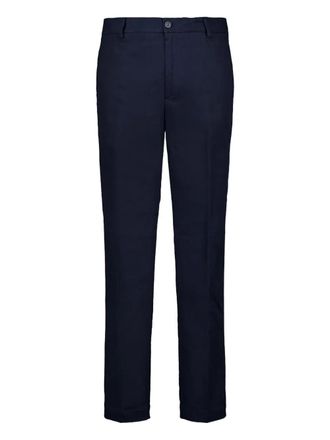 120% Lino straight cotton trousers - men - Cotton/Elastane - 50 - Blue