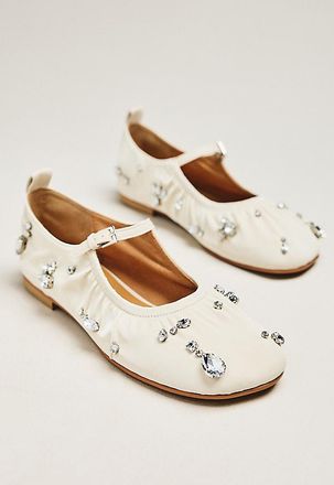 Reike Nen Sparkling Stone Mary Jane Flats