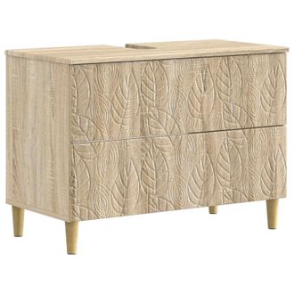vidaXL Mueble De Lavabo Para Ba&ntilde;o Delft Roble Sonoma 82 X 41 X 59 Cm Vidaxl