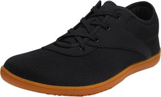 Generic Unisex Spring and Autumn Wide Head Cycling Flying Woven Canvas Climbing Hiking Sports Couple Casual Shoes Expansive Shoes (Black, 4.5)