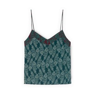 Motivi Sleeveless Tops - Dames - Tops zonder mouwen - Groen - XS - Satijn - Tops