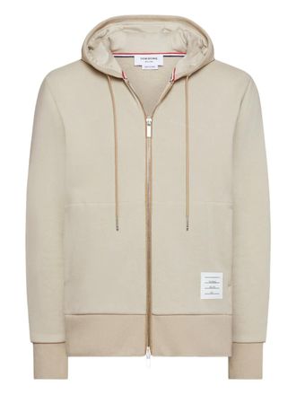 Thom Browne Hoodie met rits - Beige