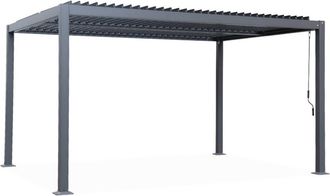 Sweeek Pérgola bioclimática 3x4m de aluminio y acero con lamas orientables