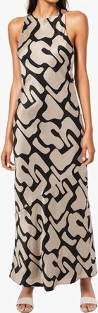 Cami NYC Abstract Althea Maxi Dress In Black & Beige