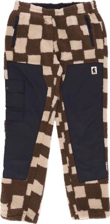 Market Sherpa Chess Club Broek Bruin - Heren - Sweatpants - Bruin - M - Polyester - Broeken