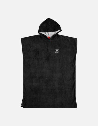 Roxy Womens Roxy Womens Sunny Joy Poncho - Black/Grey - Size: 22/26/24/28/6/14/10/16/18/20/2/4/8/12