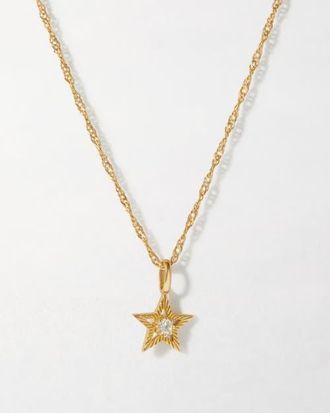 Edge of Ember Star Diamond Pendant Necklace at Nordstrom, Size 18