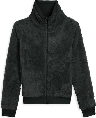 Freddy Felpa in pile sherpa con zip e collo alto