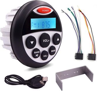 OEM Reproductor Mp3 De Aluminio Fundido, Resistente Al Agua, Con Bluetooth, Para Embarcaciones, Con Audio Y Sonido