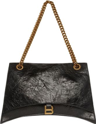Balenciaga (WMNS) Balenciaga Crush Large Chain Bag Black 716332210IT1000