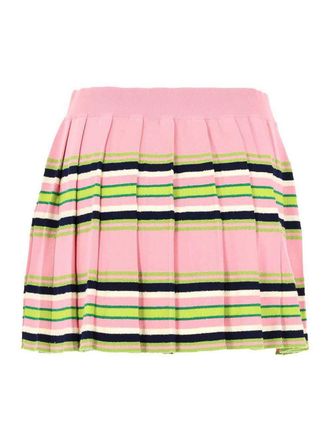 Casablanca Striped Viscose Mini Skirt
