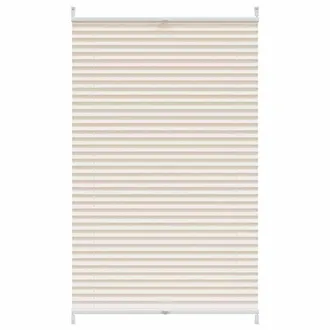 Berkfield Home Plisse Blind 80x100cm Creme in Cream | Size: 80x100 cm