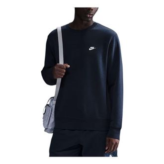 Nike Club Fleece Crew Obsidian White FN3886-451