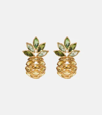 Oscar De La Renta Pineapple embellished earrings