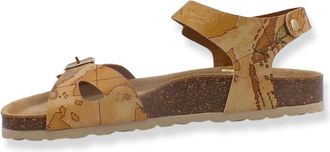Alviero Martini 1A Classe Platte Sandalen - Dames - Sandalen - Beige - 36 EU - Leer - Schoenen