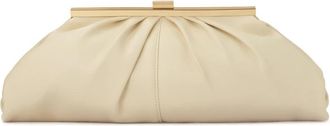 Kazar Room leren gelegenheidskoppelingstas - Dames - Clutches - Beige - ONE Size - Leer - Tassen