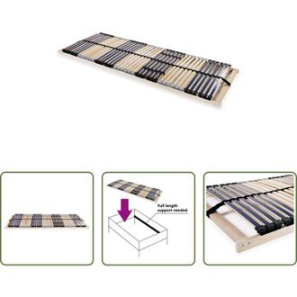 vidaXL Doghe in legno - Rete a Doghe 7 Zone senza Materasso con 42 Doghe 70x200 cm