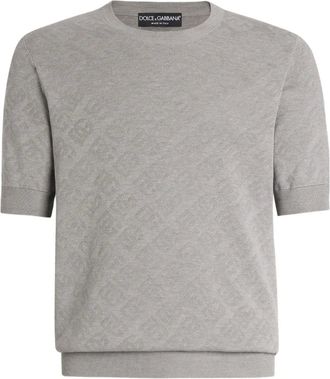 Dolce & Gabbana T-shirt met textuur - Grijs