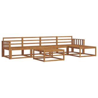 vidaXL Conjunto De Sof&aacute;s De Exterior 6 Pcs Natural Vidaxl