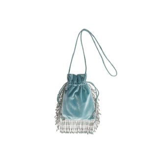Maliparmi Clutches, female, Blue, Size: ONE SIZE Embroidery Rugiada Pouch