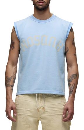 Hudson Leo Cut Off Logo Graphic T-Shirt in Blue Storm at Nordstrom, Size Xx-Large