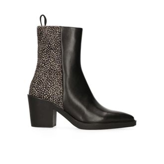Maruti Schoenen, Dames, Veelkleurig, 40 EU, Leer, Gisele Leren Pixel Enkellaarsjes