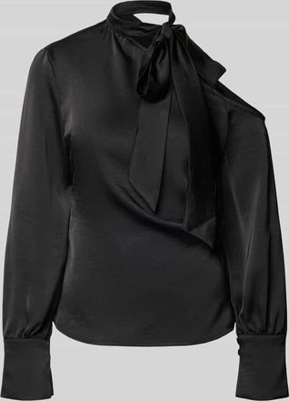 Neo Noir Neo Noir Blusenshirt mit Schleifen-Detail Modell Shirli in Black, Gr&ouml;&szlig;e 34