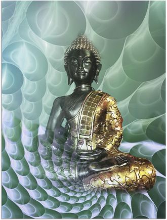 Artland Wandbild »Buddhas Traumwelt CB« Religion 1 Stk. tlg. als Alubild, Outdoorbild, Leinwandbild, Poster, Wandaufkleber