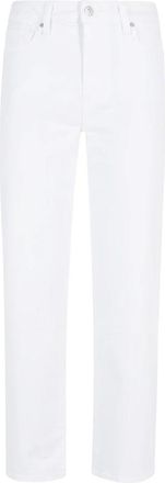 Paige Mason Ankle Straight Jean - Dames - Regular Fit Jeans - Wit - W30 - Katoen - Jeans