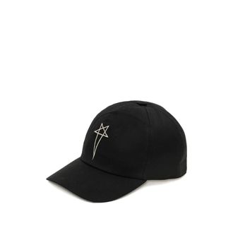 Rick Owens Caps, male, Black, Size: M Baseball Cap