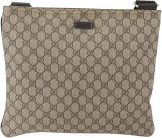 Gucci Pre-owned Cross Body Bags, unisex, Beige, Size: ONE SIZE Pre-owned Vintage Canvas Cross Body Bag