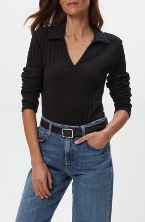Michael Stars Liyah Long Sleeve Top in Black at Nordstrom, Size Medium