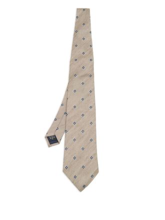 Dunhill silk-blend tie - Neutrals