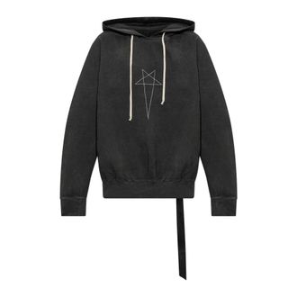 Rick Owens Sudadera con Capucha Oversize - Sweatshirts & Hoodies - Hombre - Negro - M