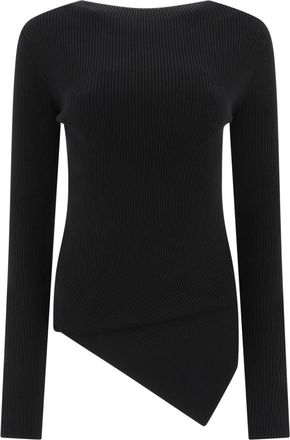 Rick Owens ribbed top - women - Polyester/Viscose - S - Black