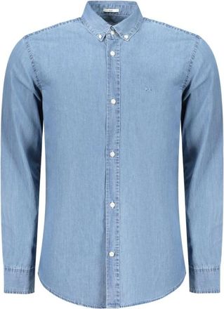 Pepe Jeans London Heren, Overhemden, Blauw, Maat: S Katoen